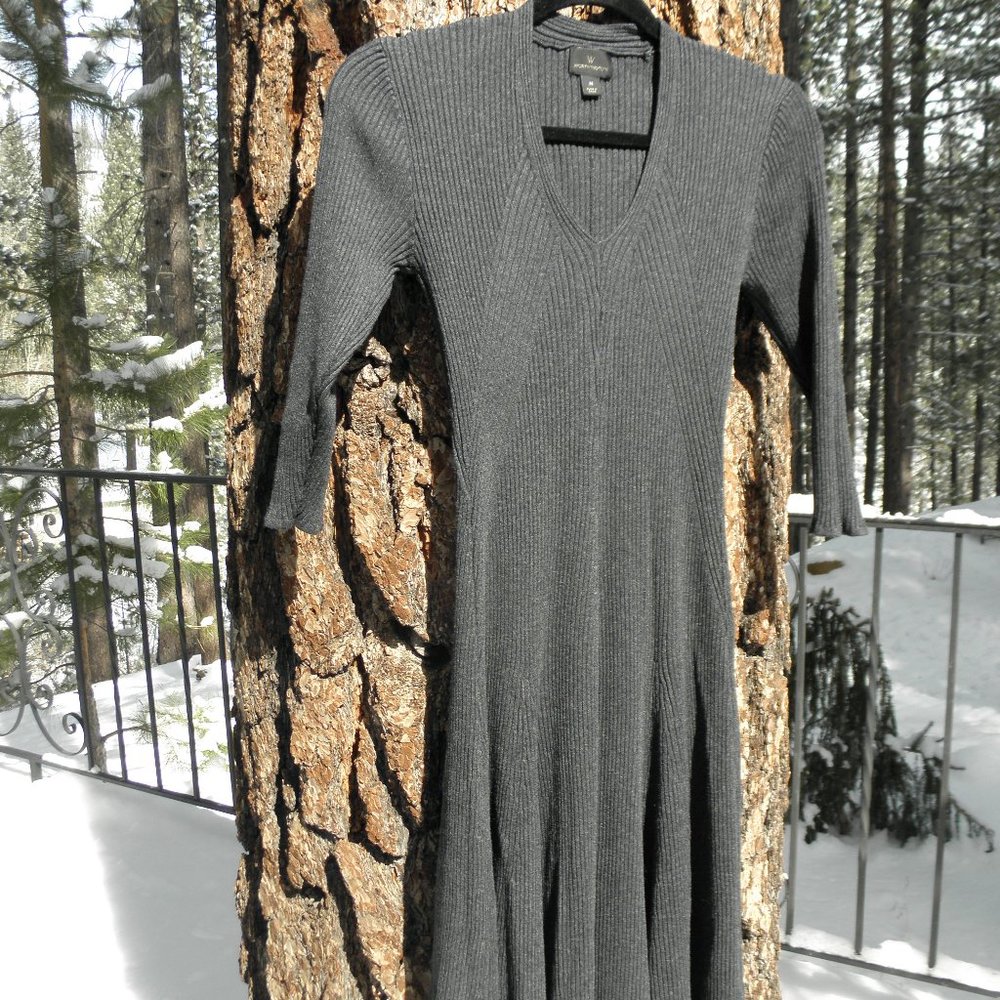 Worthington Grey winter dress size M in great cond.